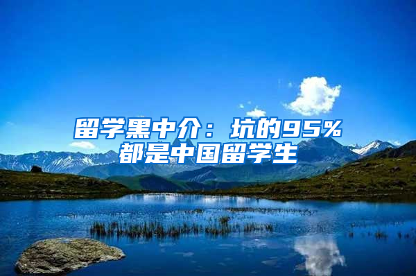 留学黑中介：坑的95%都是中国留学生