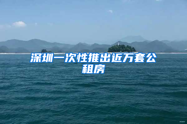 深圳一次性推出近万套公租房