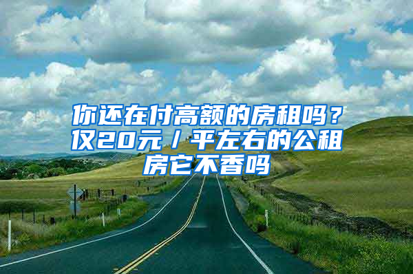 你还在付高额的房租吗？仅20元／平左右的公租房它不香吗