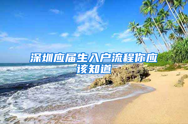 深圳应届生入户流程你应该知道