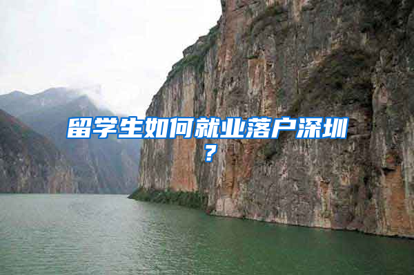 留学生如何就业落户深圳？