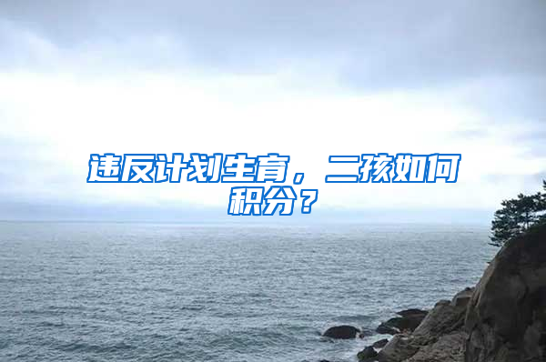 违反计划生育，二孩如何积分？