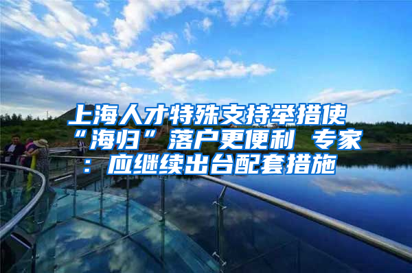 上海人才特殊支持举措使“海归”落户更便利 专家：应继续出台配套措施