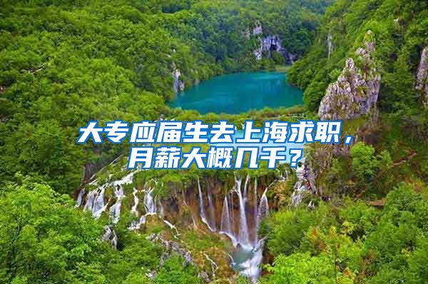 大专应届生去上海求职，月薪大概几千？