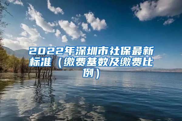 2022年深圳市社保最新标准（缴费基数及缴费比例）
