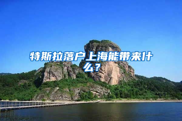 特斯拉落户上海能带来什么？