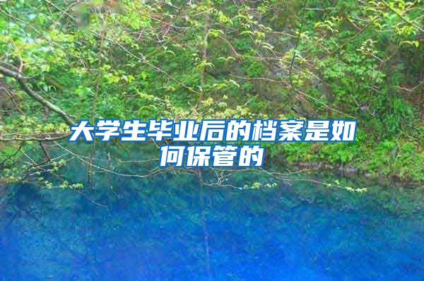 大学生毕业后的档案是如何保管的