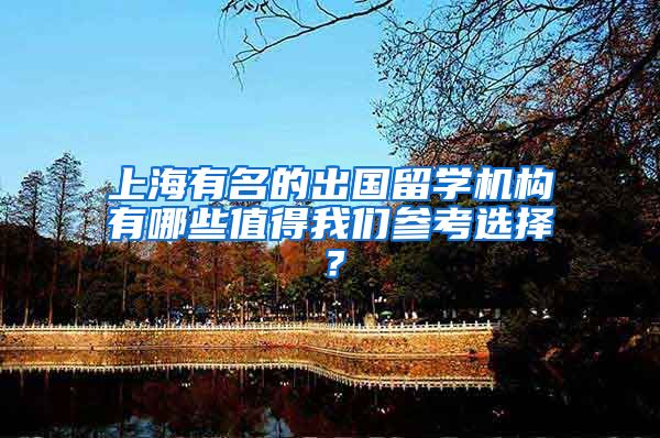 上海有名的出国留学机构有哪些值得我们参考选择？
