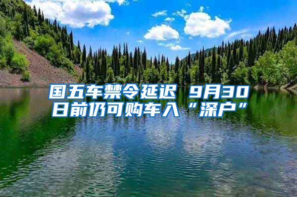 国五车禁令延迟 9月30日前仍可购车入“深户”