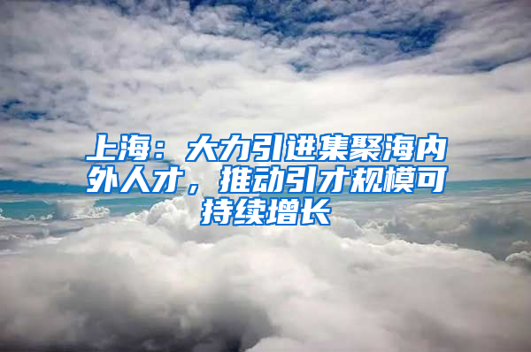 上海：大力引进集聚海内外人才，推动引才规模可持续增长