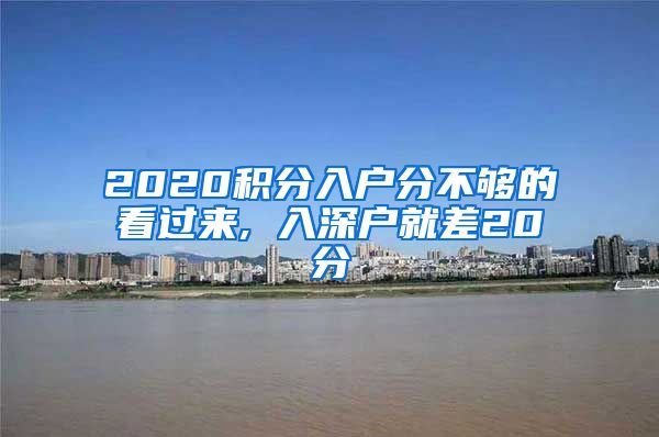 2020积分入户分不够的看过来, 入深户就差20分
