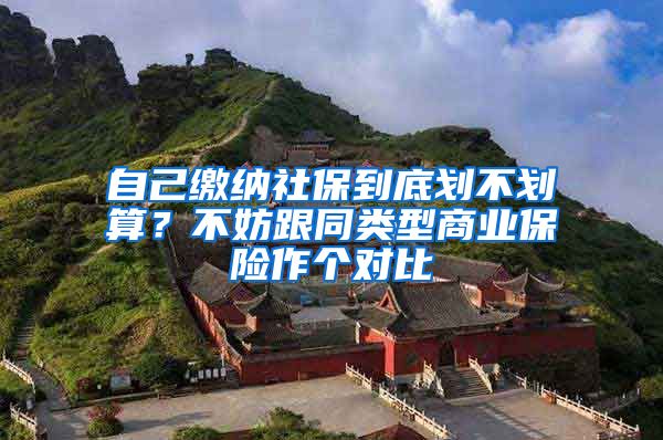 自己缴纳社保到底划不划算？不妨跟同类型商业保险作个对比