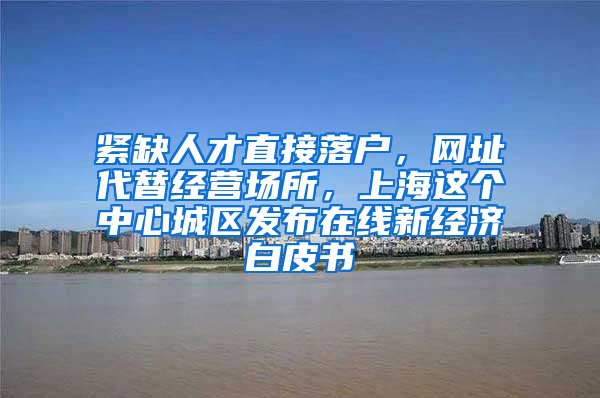 紧缺人才直接落户，网址代替经营场所，上海这个中心城区发布在线新经济白皮书