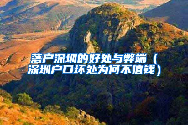 落户深圳的好处与弊端（深圳户口坏处为何不值钱）