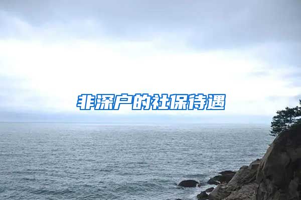 非深户的社保待遇
