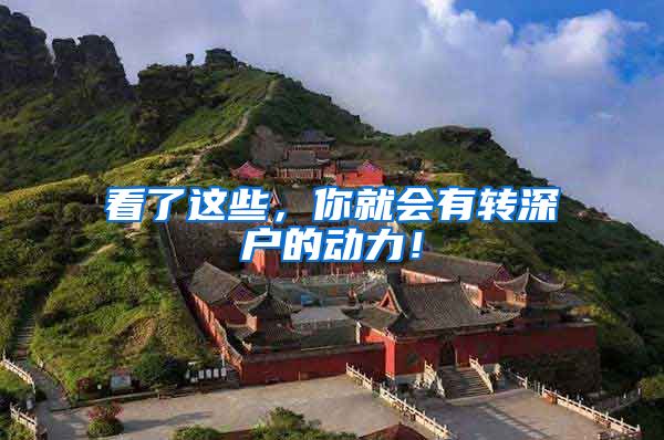看了这些，你就会有转深户的动力！