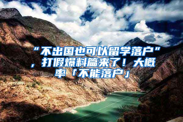 “不出国也可以留学落户”，打假爆料篇来了！大概率「不能落户」