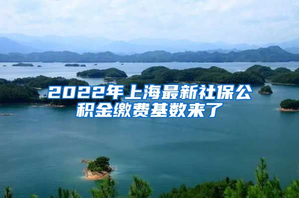 2022年上海最新社保公积金缴费基数来了