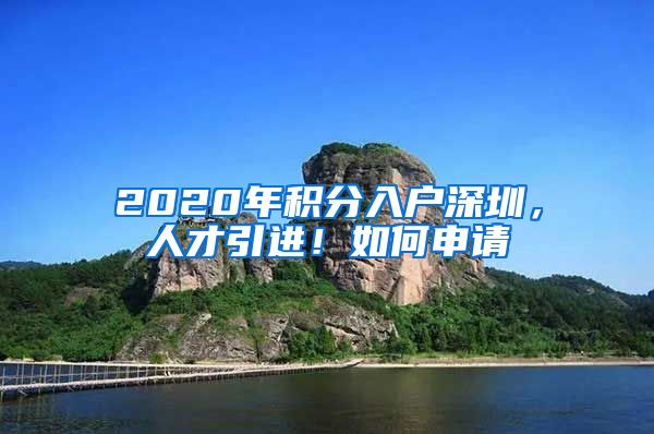 2020年积分入户深圳，人才引进！如何申请