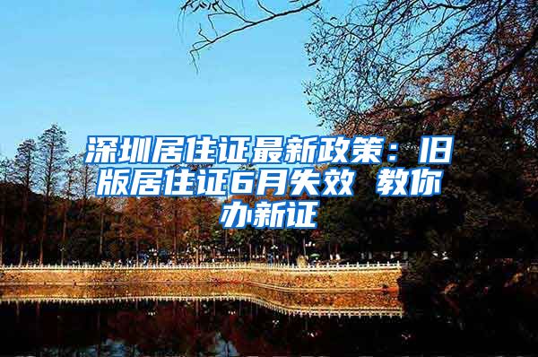 深圳居住证最新政策：旧版居住证6月失效 教你办新证