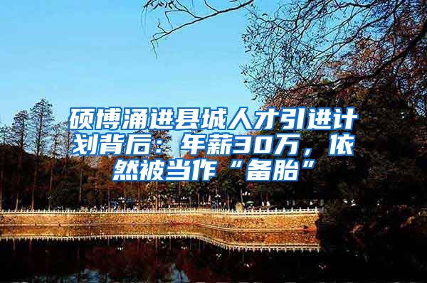硕博涌进县城人才引进计划背后：年薪30万，依然被当作“备胎”