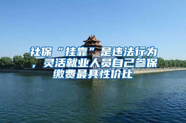 社保“挂靠”是违法行为，灵活就业人员自己参保缴费最具性价比