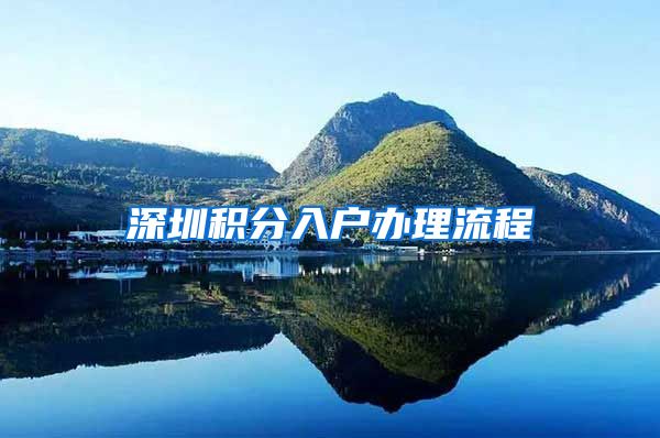 深圳积分入户办理流程