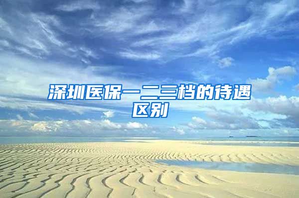 深圳医保一二三档的待遇区别