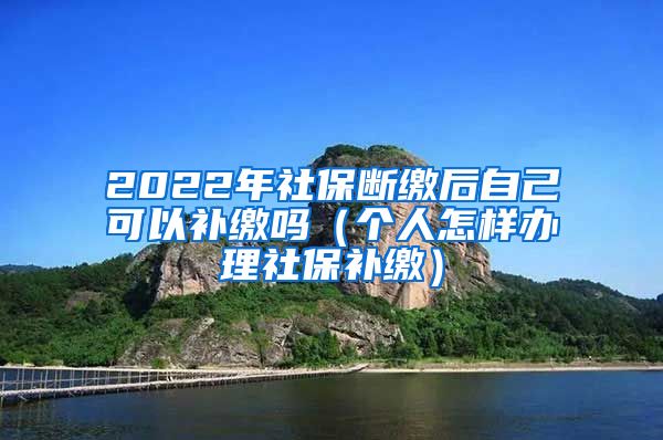 2022年社保断缴后自己可以补缴吗（个人怎样办理社保补缴）