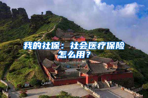我的社保：社会医疗保险怎么用？