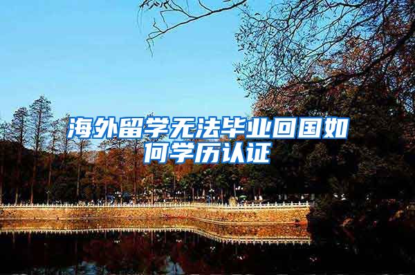海外留学无法毕业回国如何学历认证