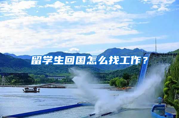 留学生回国怎么找工作？