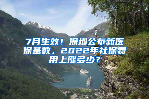 7月生效！深圳公布新医保基数，2022年社保费用上涨多少？