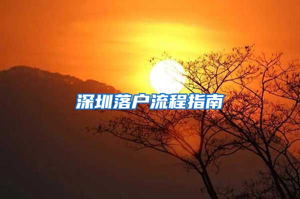深圳落户流程指南