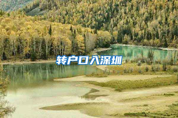 转户口入深圳