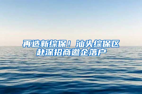 再造新综保！汕头综保区赴深招商邀企落户