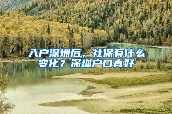 入户深圳后，社保有什么变化？深圳户口真好