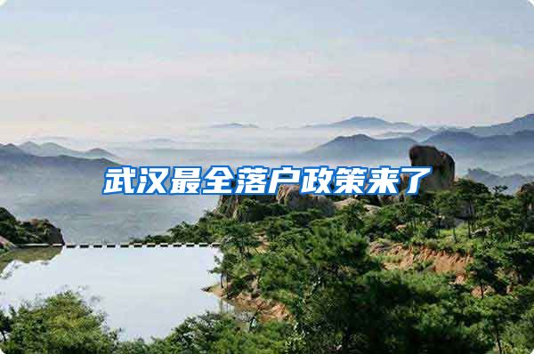 武汉最全落户政策来了