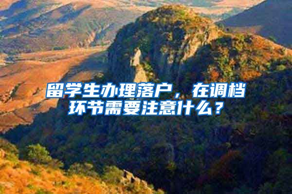 留学生办理落户，在调档环节需要注意什么？