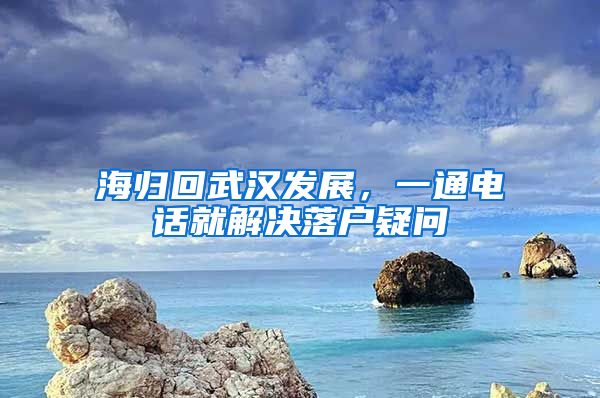 海归回武汉发展，一通电话就解决落户疑问