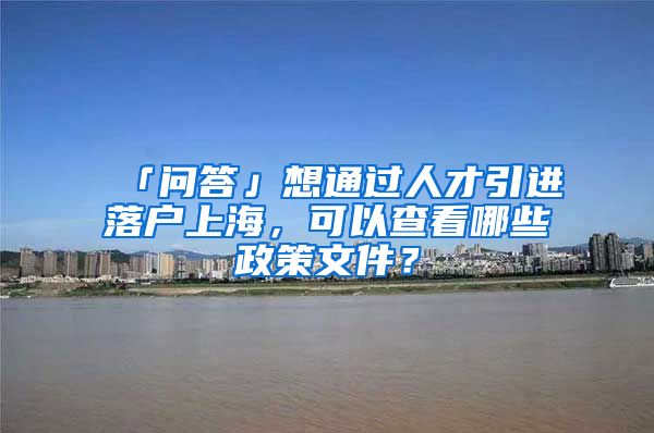 「问答」想通过人才引进落户上海，可以查看哪些政策文件？