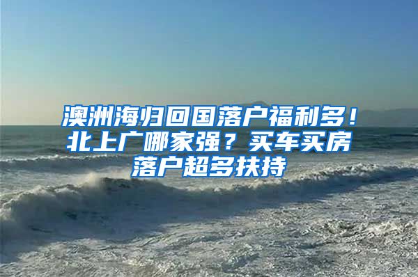 澳洲海归回国落户福利多！北上广哪家强？买车买房落户超多扶持