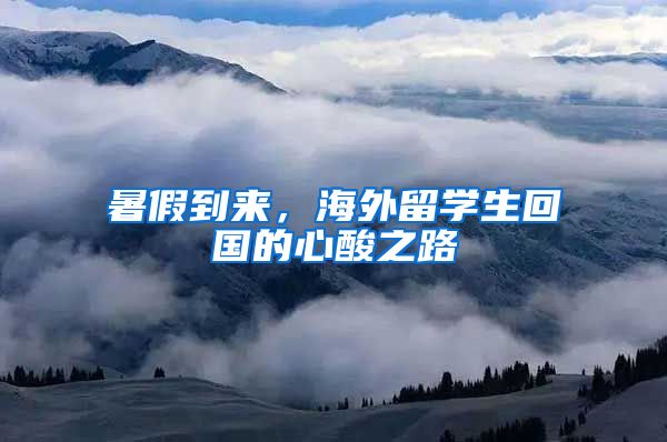 暑假到来，海外留学生回国的心酸之路