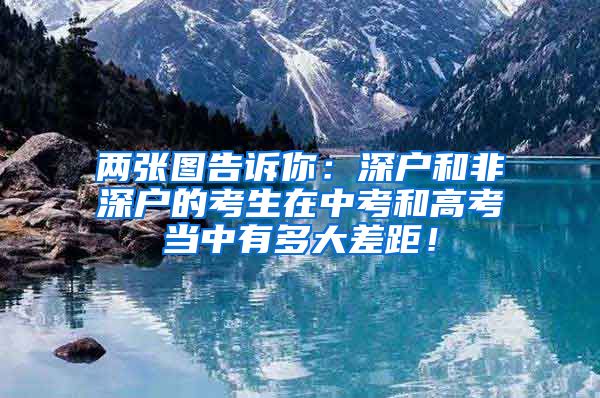 两张图告诉你：深户和非深户的考生在中考和高考当中有多大差距！