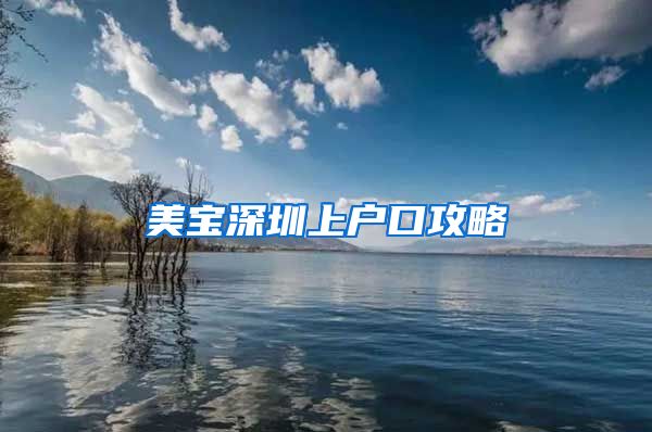 美宝深圳上户口攻略