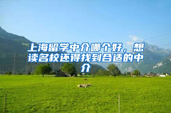 上海留学中介哪个好，想读名校还得找到合适的中介
